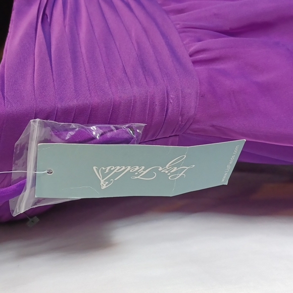 Liza Fields Formal Dress, Beaded, amethyst color, NWT,  Size 0 - Picture 6 of 9
